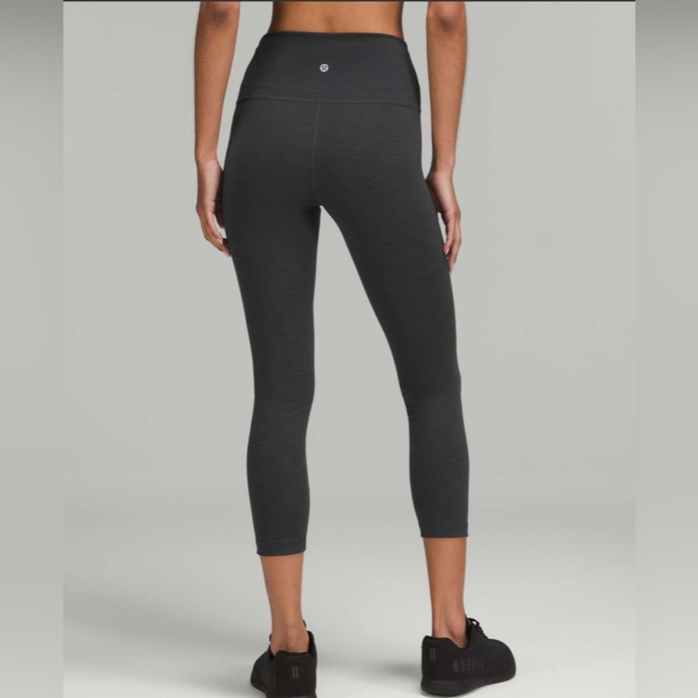 lululemon athletica Dark Gray High-Waist 7/8 Leggings